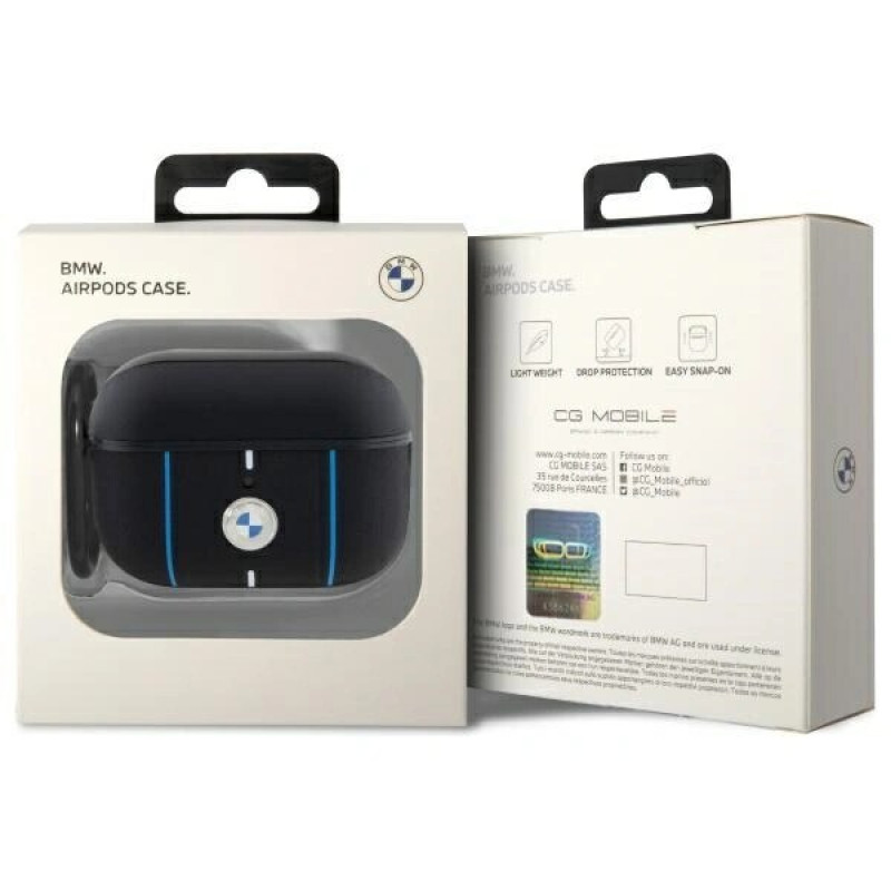 Custodia BMW BMAP222RVSK Color Lines per Apple AirPods Pro 2 (2022/2023), nera