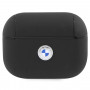 Custodia Signature BMW BMAP2SSLBK per Apple AirPods Pro 2 (2022/2023), nera, in pelle genuina, logo argento
