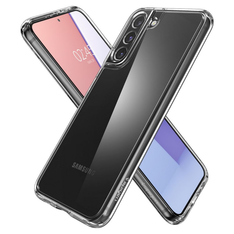 Custodia Spigen Ultra Hybrid per Samsung Galaxy S22, Crystal Clear