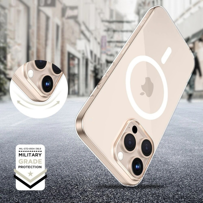 Custodia Tech-Protect Flexair MagSafe per Apple iPhone 16 Pro Max, trasparente