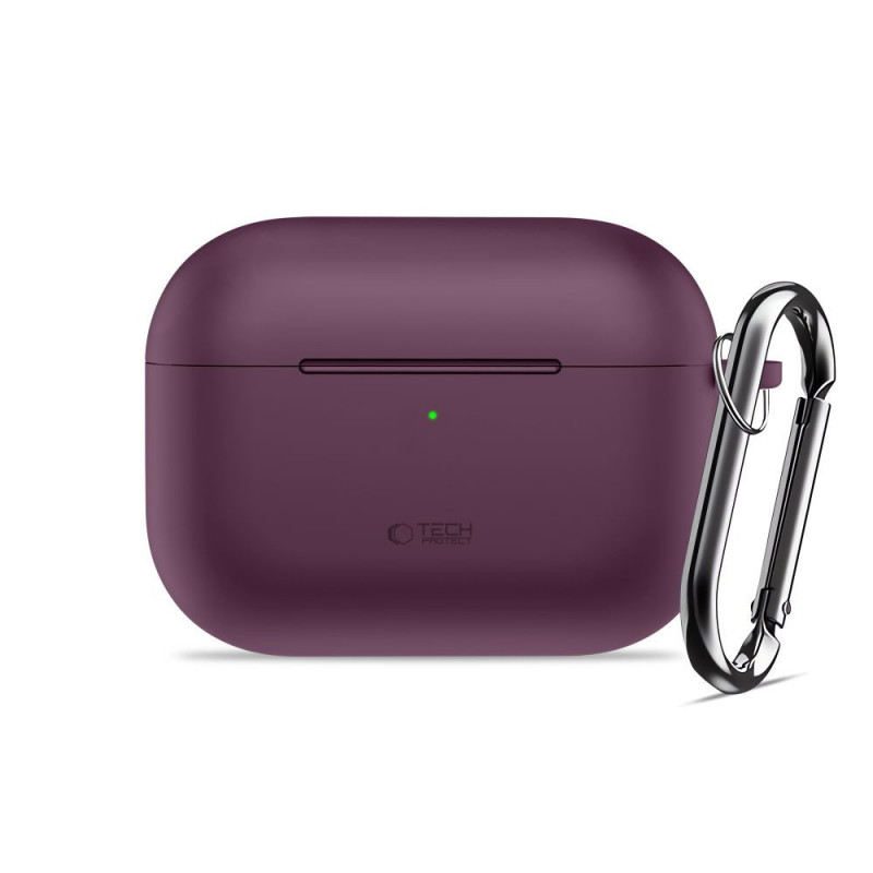 Tech-Protect Silicone Hook THP6103 Custodia per case di ricarica Apple AirPods Pro 3, bordeaux