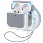 Custodia ESR Orbit HaloLock MagSafe per Apple AirPods 4, bianca