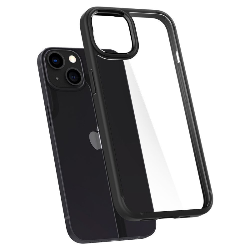 Custodia Spigen Ultra Hybrid per Apple iPhone 13, nero opaco