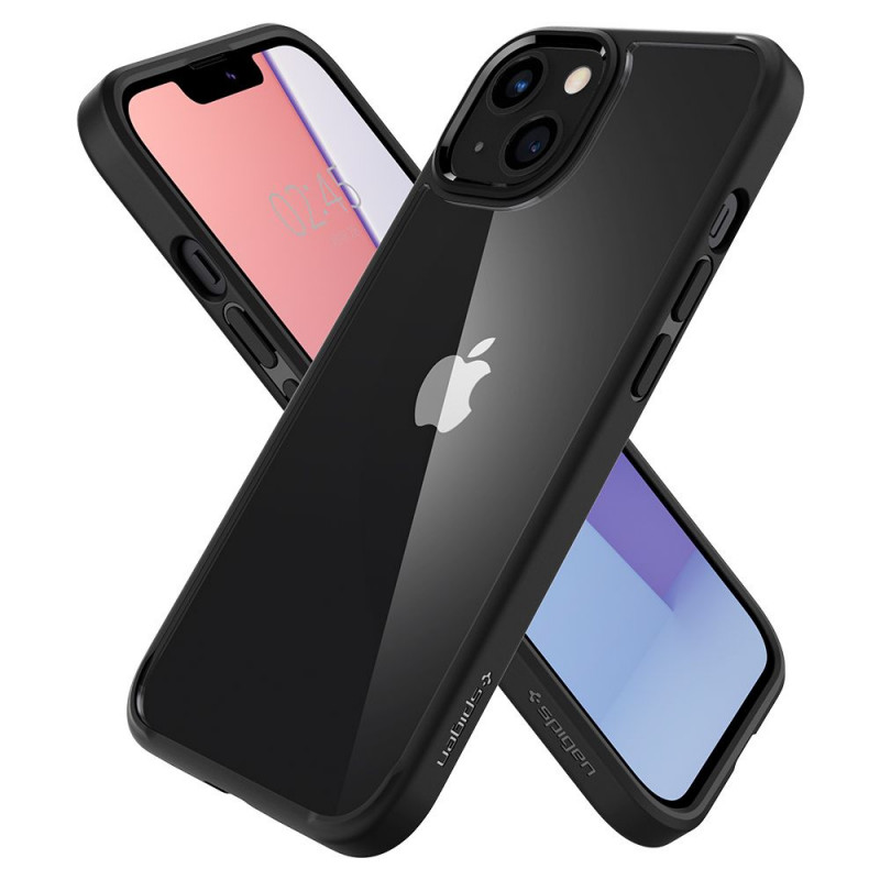 Custodia Spigen Ultra Hybrid per Apple iPhone 13, nero opaco