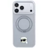Custodia MagSafe Karl Lagerfeld with Ring Stand 360 Karl Head Pin per Apple iPhone 18 Pro / 17 Pro, grigia (KF003235)