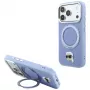 Custodia MagSafe Karl Lagerfeld with Ring Stand 360 Karl Head Pin per Apple iPhone 18 Pro Max / 17 Pro Max, azzurra (KF003238)