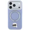 Custodia MagSafe Karl Lagerfeld with Ring Stand 360 Karl Head Pin per Apple iPhone 18 Pro Max / 17 Pro Max, azzurra (KF003238)