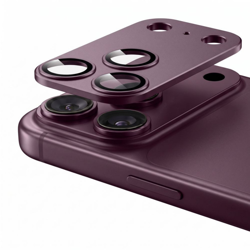 Tech-Protect Camfull Fit+ Protezione per lenti fotocamera per Apple iPhone 18 Pro, bordeaux