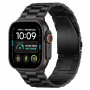 Tech-Protect Stainless THP6099 cinturino in acciaio inossidabile per Apple Watch 8 / 9 / 10 / 11 / 12 / SE / Ultra 44/45/46/49 mm, nero