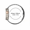 Tech-Protect Stainless THP6100 bracciale in acciaio inossidabile per Apple Watch 8 / 9 / 10 / 11 / 12 / SE / Ultra 44/45/46/49 mm, Titanium/Arancione