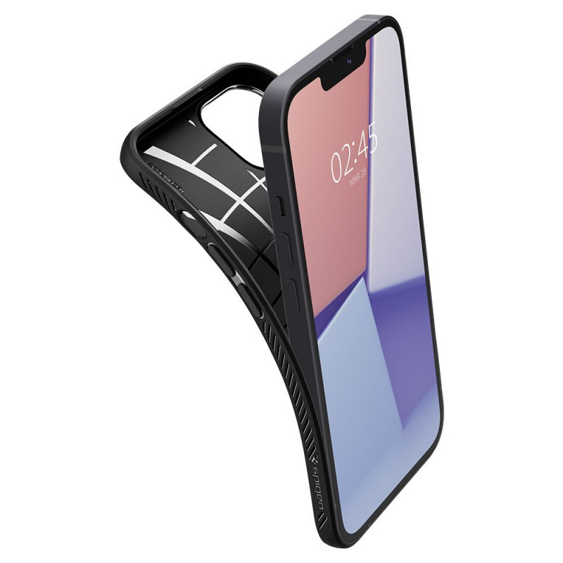 Custodia Spigen Liquid Air per Apple iPhone 13, nero opaco