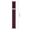 Cinturino per Apple Watch 8 / 9 / 10 / 11 / 12 / SE / Ultra 44/45/46/49 mm Tech-Protect Nylonloop, bordeaux scuro