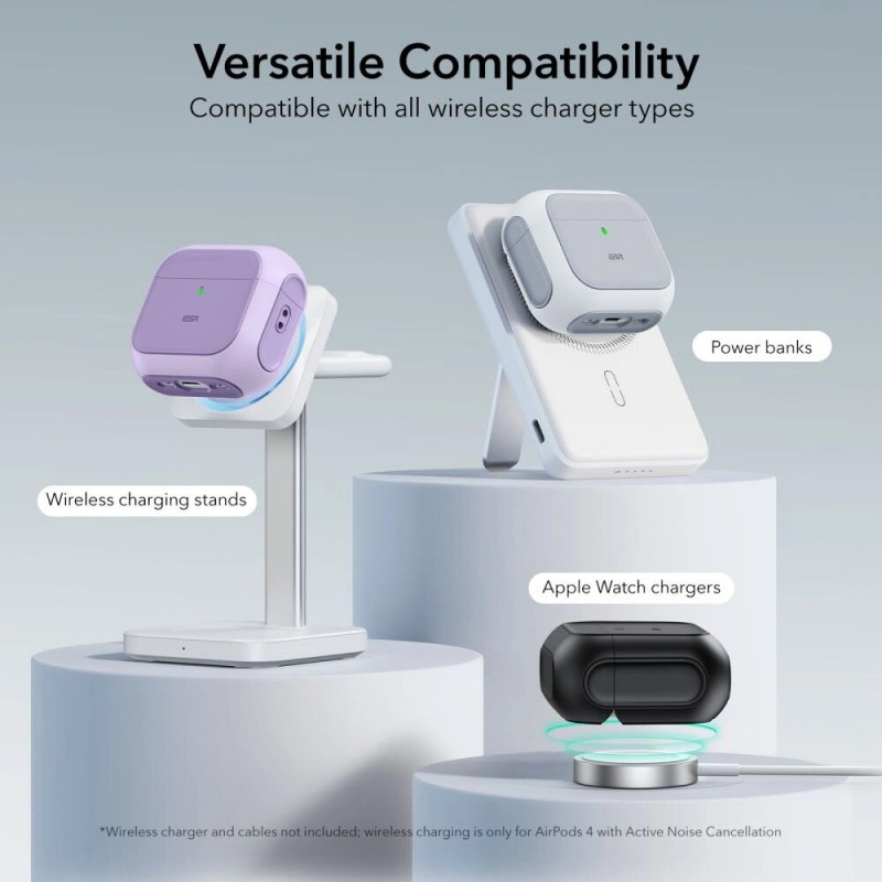 Custodia ESR Orbit HaloLock MagSafe per Apple AirPods 4, viola