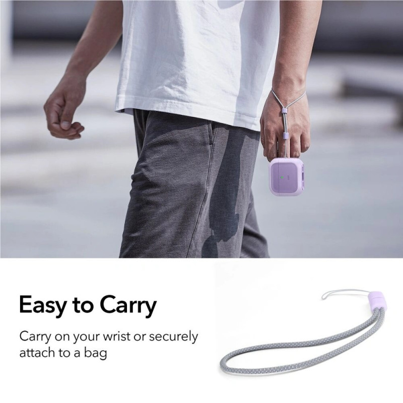 Custodia ESR Orbit HaloLock MagSafe per Apple AirPods 4, viola