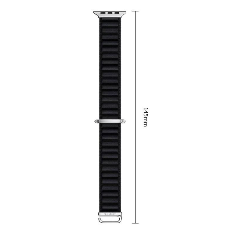 Cinturino per Apple Watch 8 / 9 / 10 / 11 / 12 / SE / Ultra 44/45/46/49 mm Tech-Protect Nylon Pro, nero