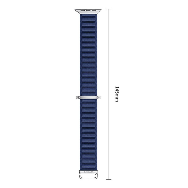 Cinturino per Apple Watch 8 / 9 / 10 / 11 / 12 / SE / Ultra 44/45/46/49 mm Tech-Protect Nylon Pro, blu navy