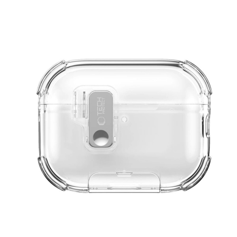 Custodia protettiva Tech-Protect Bounce Pro per case di ricarica Apple AirPods Pro 3, trasparente