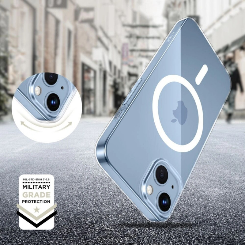 Custodia Tech-Protect FlexAir MagSafe per Apple iPhone 13 / 14, trasparente