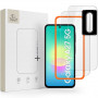 Set pellicola protettiva in vetro temperato trasparente per schermo e lente Tech-Protect Easy Set+ per Samsung Galaxy A27 5G (3 pz)
