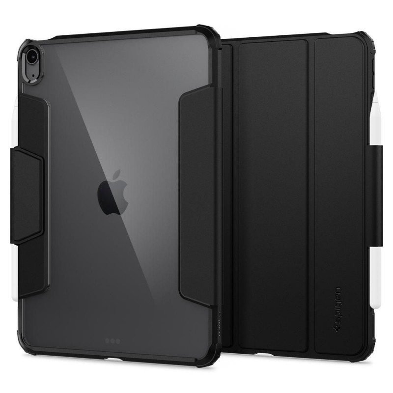 Custodia Spigen Ultra Hybrid Pro per Apple iPad Air 10.9 (2020/2022, 4ª/5ª gen) / iPad Air 11 (2024, 6ª gen), nera