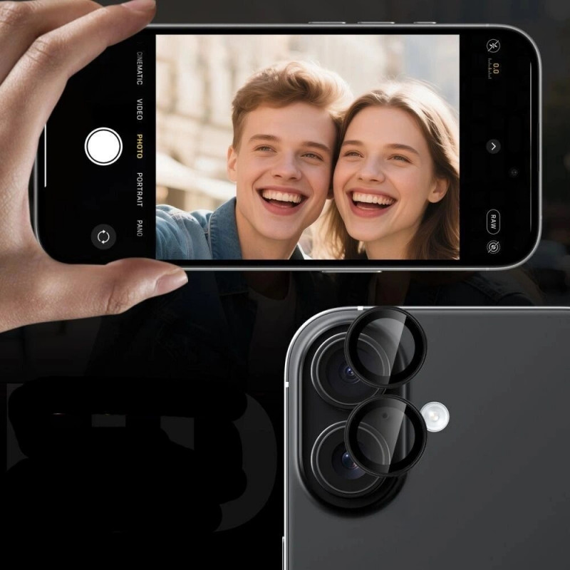 Tech-Protect Camring Fit+ Copertura fotocamera per Samsung Galaxy A37 / A57 5G, nera