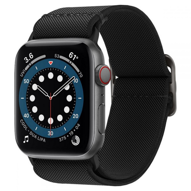 Cinturino Spigen Fit Lite per Apple Watch 4/5/6/7/SE/8/9/Ultra 44/45/49 mm, nero
