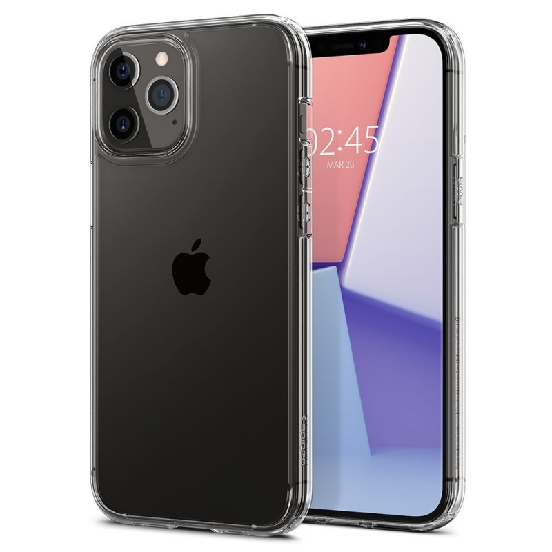 Custodia Ultra Hybrid Spigen per Apple iPhone 12 / 12 Pro, trasparente cristallo