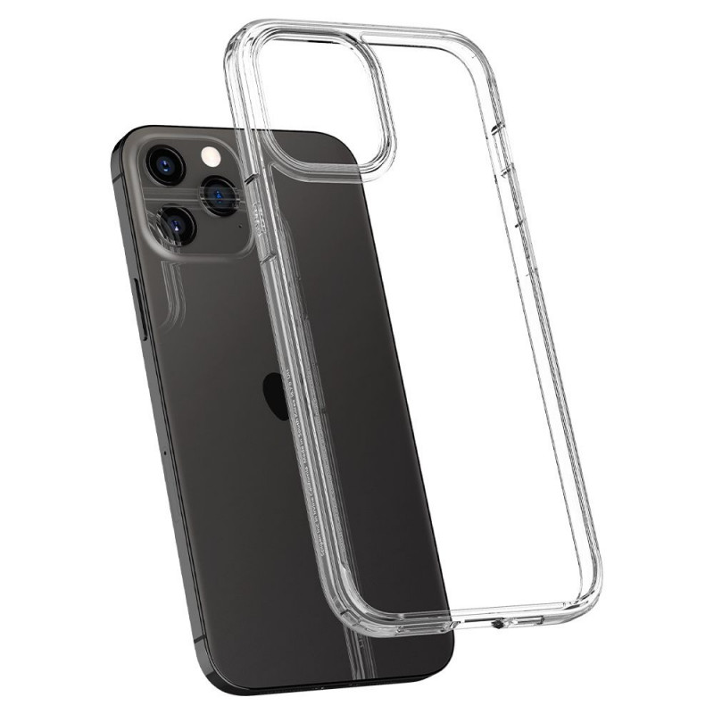 Custodia Ultra Hybrid Spigen per Apple iPhone 12 / 12 Pro, trasparente cristallo