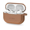 Custodia in silicone con cordino Tech-Protect per Apple AirPods Pro 1 / 2, marrone cioccolato