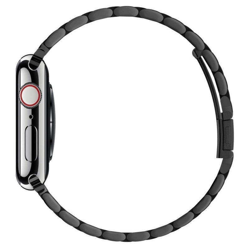 Cinturino Spigen Modern Fit per Apple Watch 4/5/6/7/SE/8/9/Ultra 44/45/49 mm, acciaio inossidabile, nero