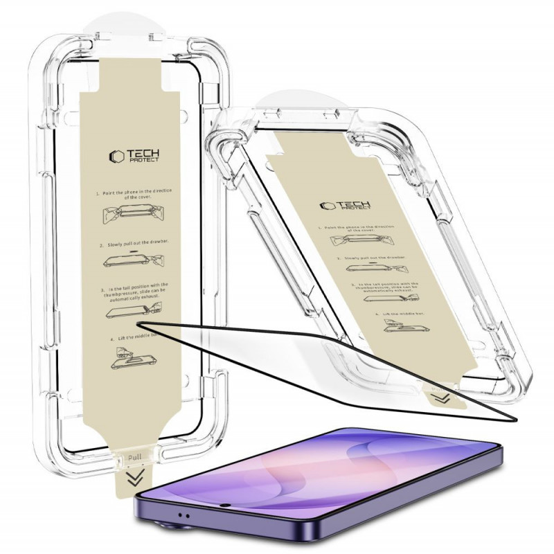 Vetro antiriflesso Tech-Protect Quick Set AR+ per Samsung Galaxy S26 Ultra, nero