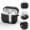 Custodia con gancio in silicone Tech-Protect per Apple AirPods Pro 1 / 2, Cafe Latte