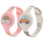 Tech-Protect Smooth Band per bambini bracciale per Apple AirTag 1 / 2, colorato (2 pz)