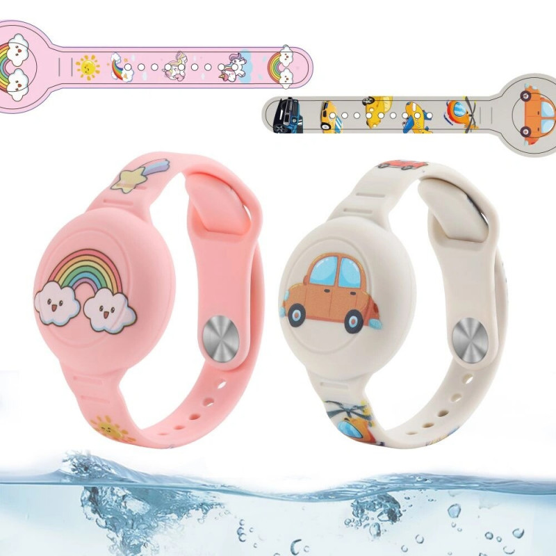 Tech-Protect Smooth Band per bambini bracciale per Apple AirTag 1 / 2, colorato (2 pz)