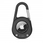 Custodia portachiavi con moschettone Tech-Protect Slidelock per Apple AirTag 1/2, nera