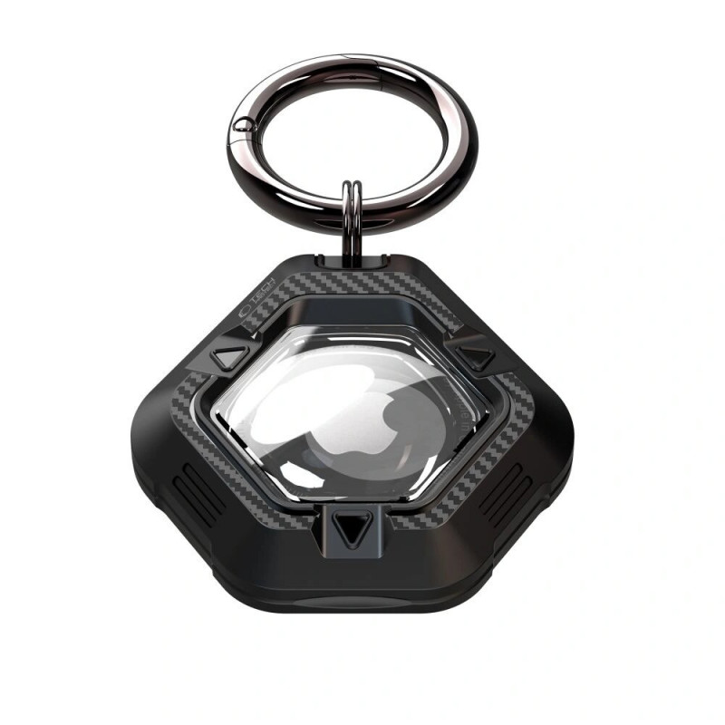Custodia Tech-Protect Defense per Apple AirTag 1/2, nera