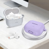 Custodia in silicone con gancio Tech-Protect per Samsung Galaxy Buds 3 / 3 FE / 3 Pro, lavanda