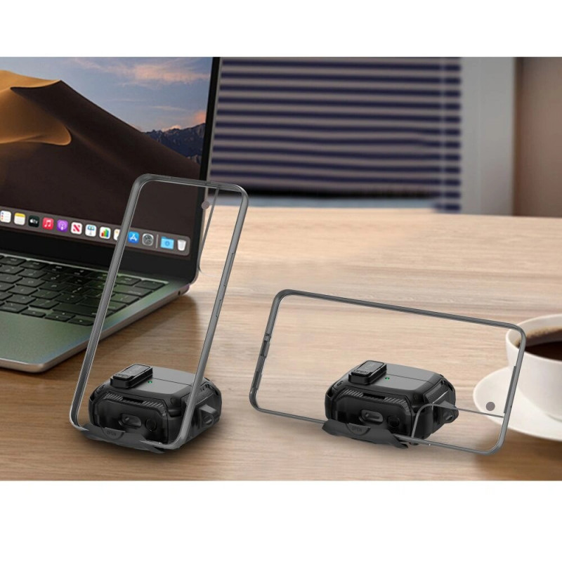 Custodia Tech-Protect Carbonox MagSafe THP4736 per Samsung Galaxy Buds 3 / 3 FE / 3 Pro, nera