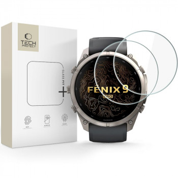 Tech-Protect Glass Fit+ Vetro temperato per Garmin Fenix 9 Pro 51 mm, trasparente (2 pz)