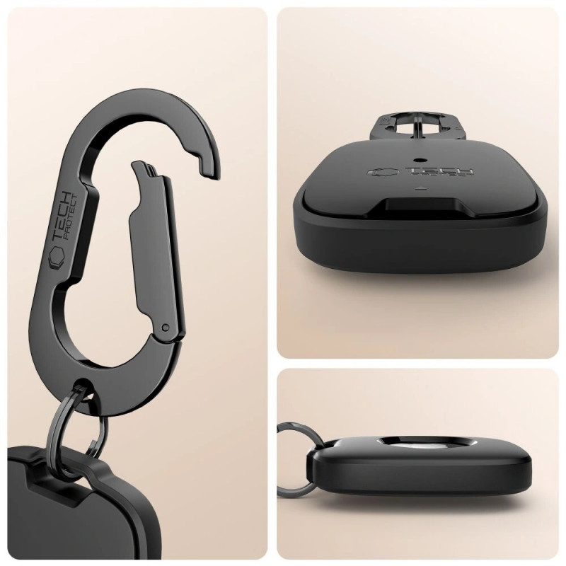 Custodia Tech-Protect Velar per Apple AirTag 1 / 2, nera