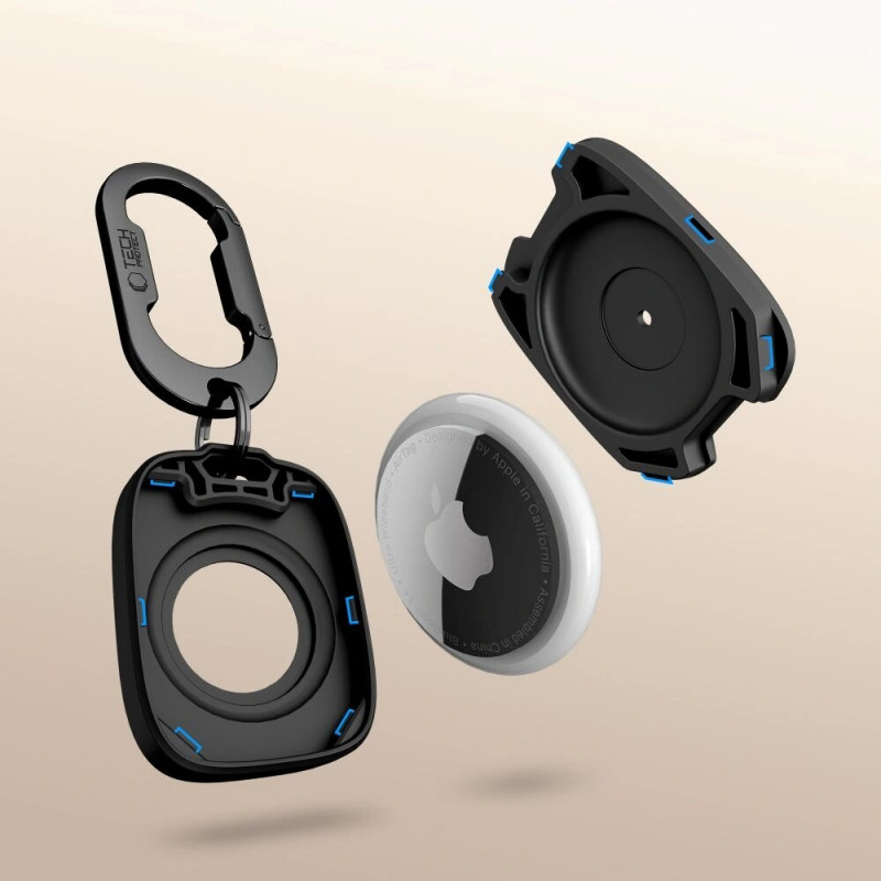 Custodia Tech-Protect Velar per Apple AirTag 1 / 2, nera