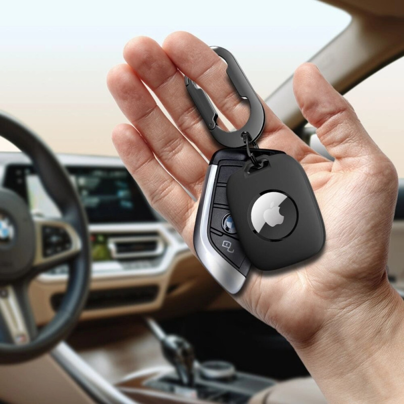 Custodia Tech-Protect Velar per Apple AirTag 1 / 2, nera
