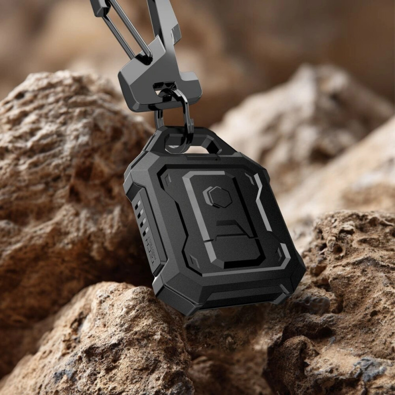 Custodia Tech-Protect Kevlar Pro per Apple AirTag 1 / 2, nera