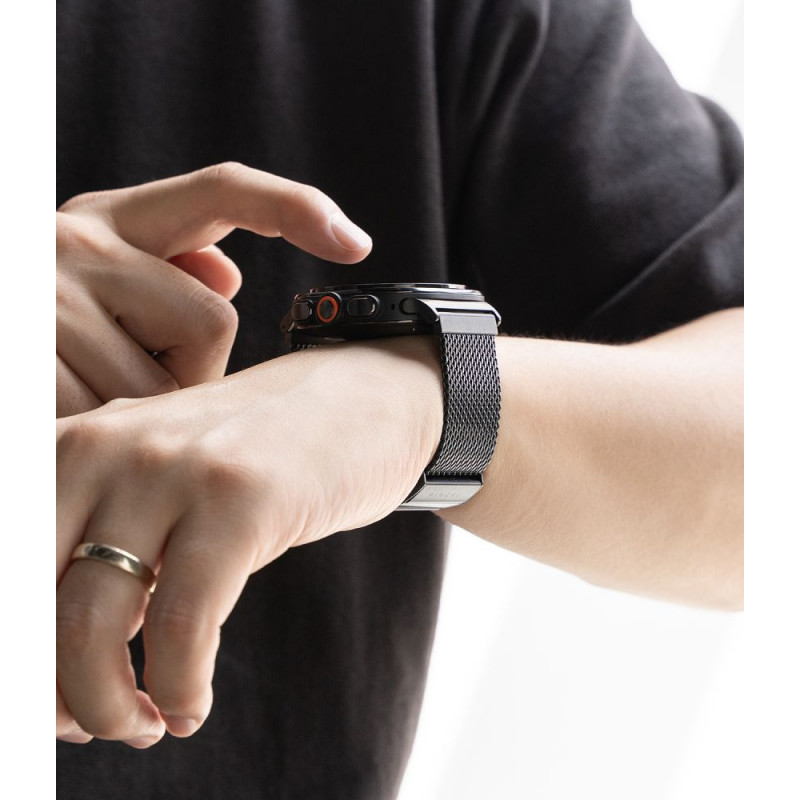 Cinturino Ringke Metal One Mesh RGK12092 per Samsung Galaxy Watch Ultra 1 / 2 (2024-2026) 47 mm, nero