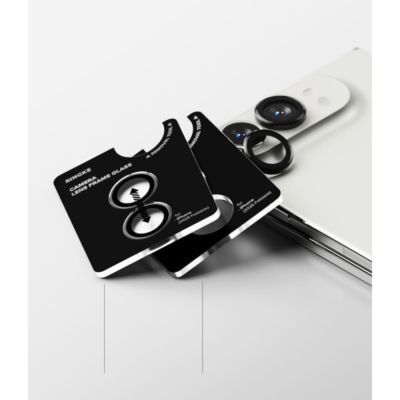 Protezione per fotocamera Ringke Camera Frame RGK12086 per Apple iPhone Duo (2 pz), nera