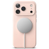 Custodia magnetica MagSafe in silicone Ringke per Apple iPhone 18 Pro, rosa sabbia