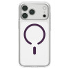 Custodia Spigen Ultra Hybrid MagSafe per Apple iPhone 17 Pro Max / 18 Pro Max, trasparente/bordeaux