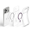Custodia Spigen Ultra Hybrid MagSafe per Apple iPhone 17 Pro Max / 18 Pro Max, trasparente/bordeaux