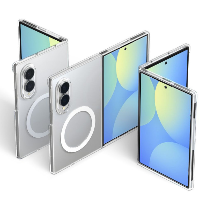 Custodia Spigen AirSkin MagSafe per Samsung Galaxy Z Fold 8, trasparente/bianca