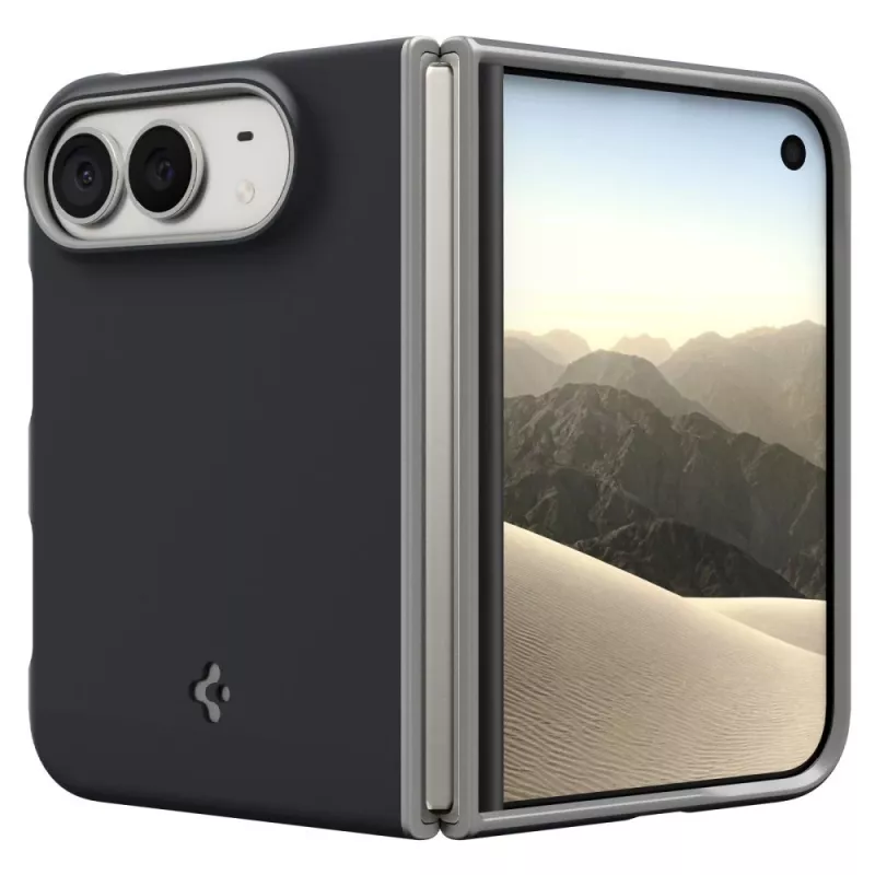 Custodia Spigen Nano Pop Mag MagSafe per Apple iPhone Duo, nero sesamo